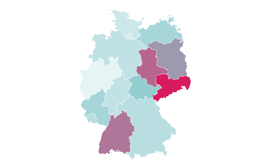 Affinity by region — Dinner theater, Germany