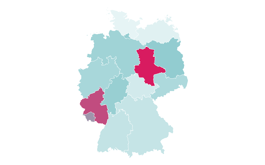 Affinity by region — Dionysos, Germany
