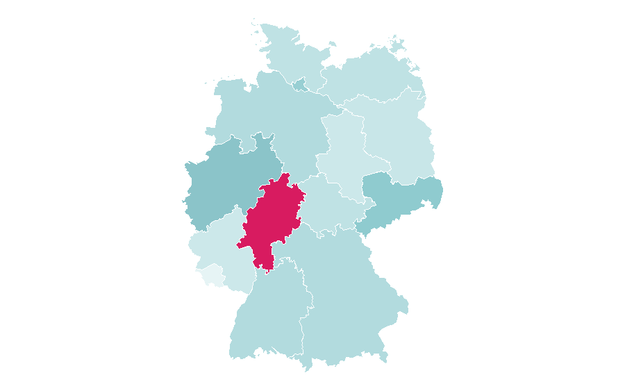 Affinität nach Region — Disc jockey, Deutschland