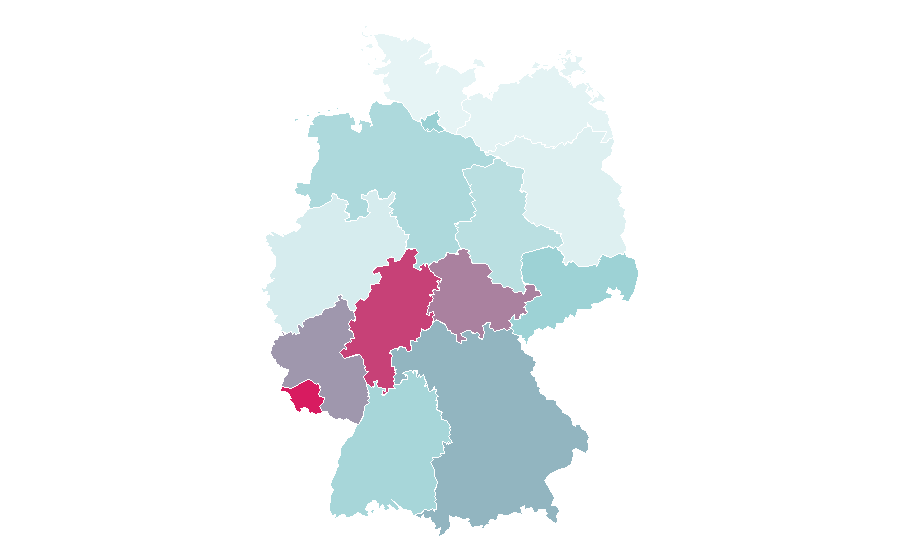 Afinidad por región — Discover (magazine), Alemania