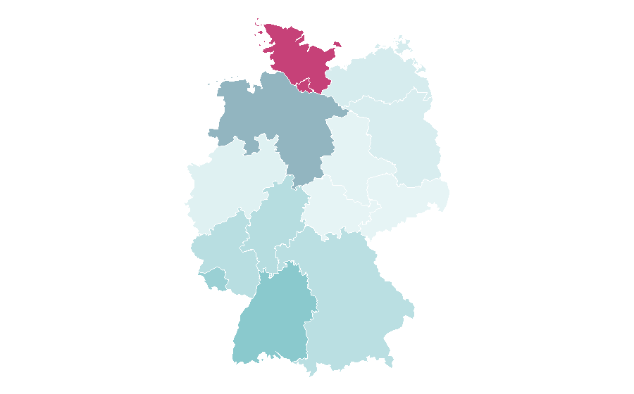 Affinity by region — Dishwasher, Germany