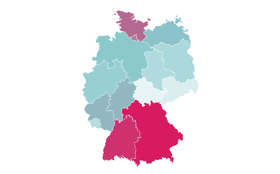 Affinity by region — Diving equipment, Germany