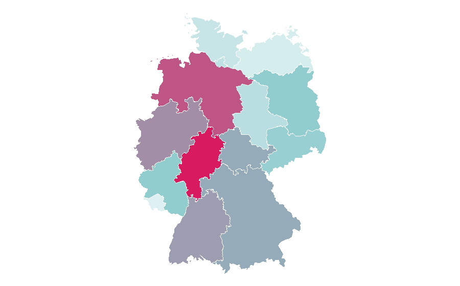 Affinité par région — DIY (magazine), Allemagne