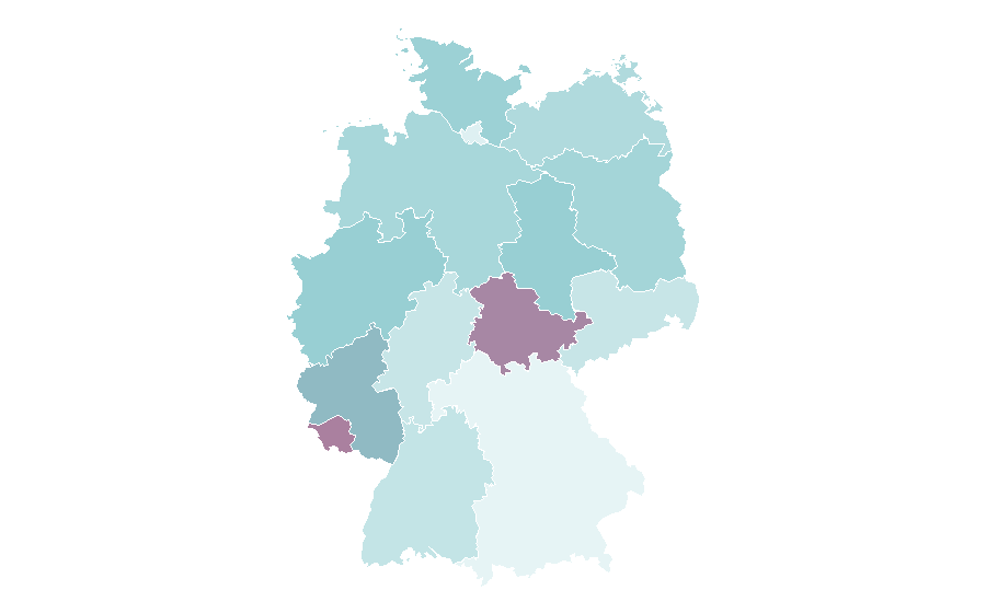 Afinidad por región — DIY Projects, Alemania
