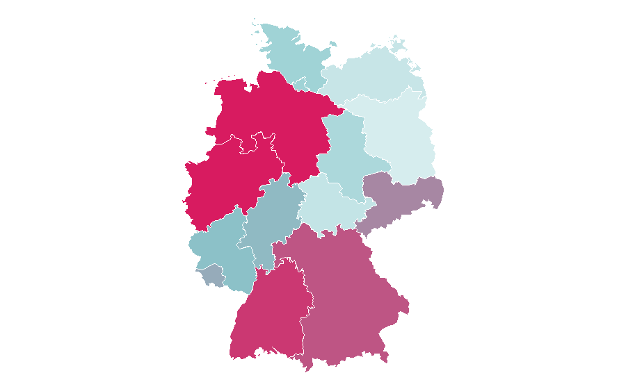 Affinity by region — DKMS, Germany