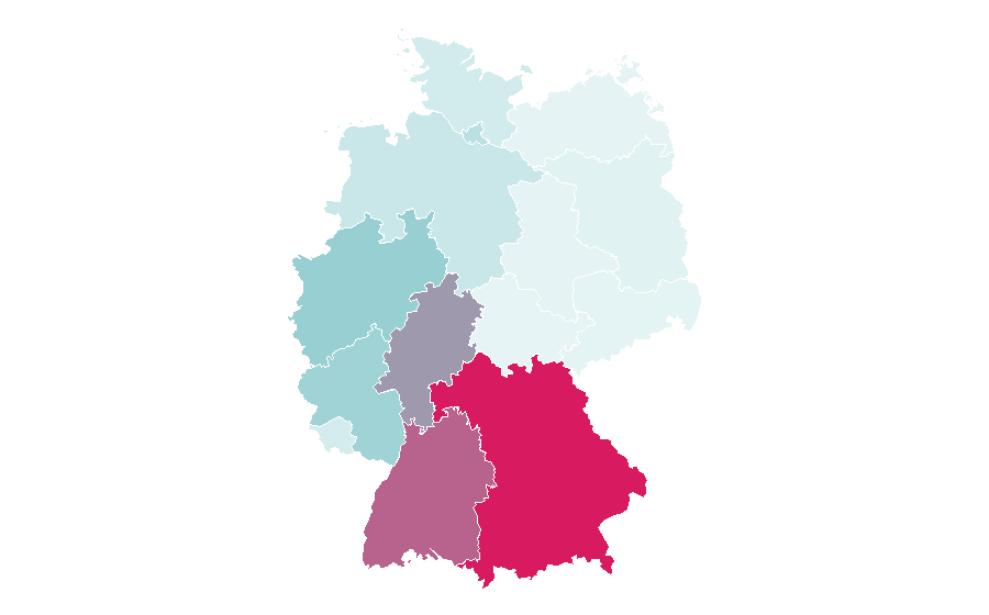 Affinité par région — Dnevni avaz, Allemagne