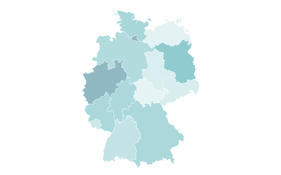 Affinité par région — Doctolib, Allemagne