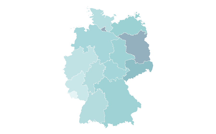 Affinity by region — Doctor of Medicine, Germany