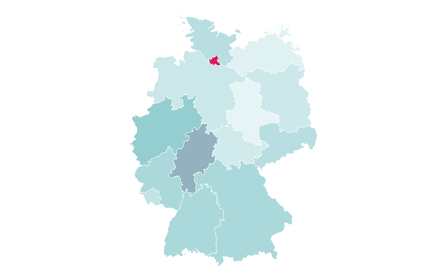 Affinity by region — D.O.D, Germany