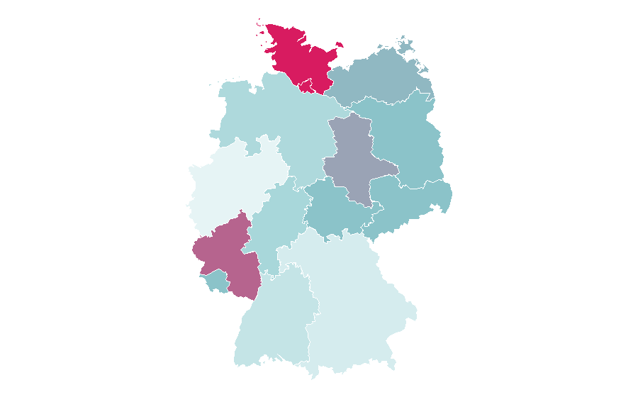 Affinity by region — Dog behavior, Germany