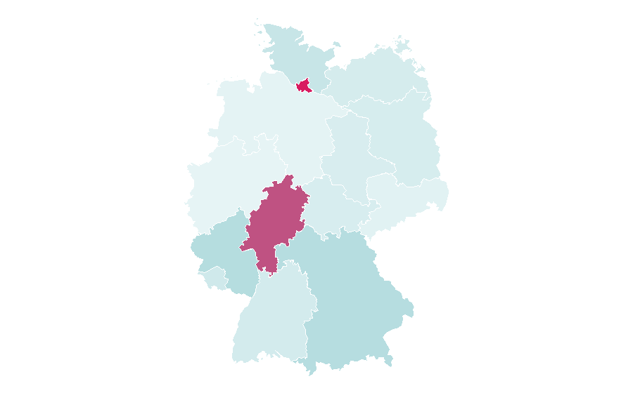 Affinité par région — Dog park, Allemagne