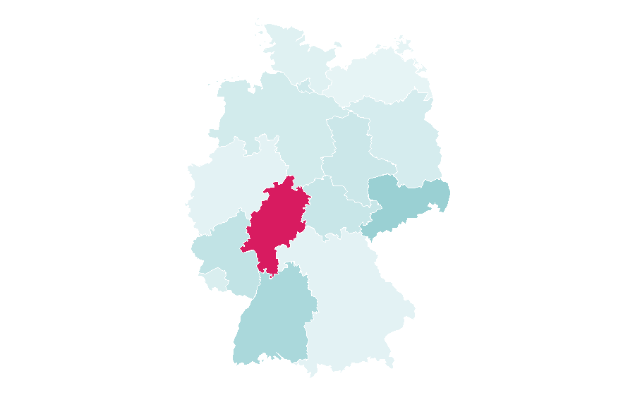 Affinität nach Region — Doll, Deutschland