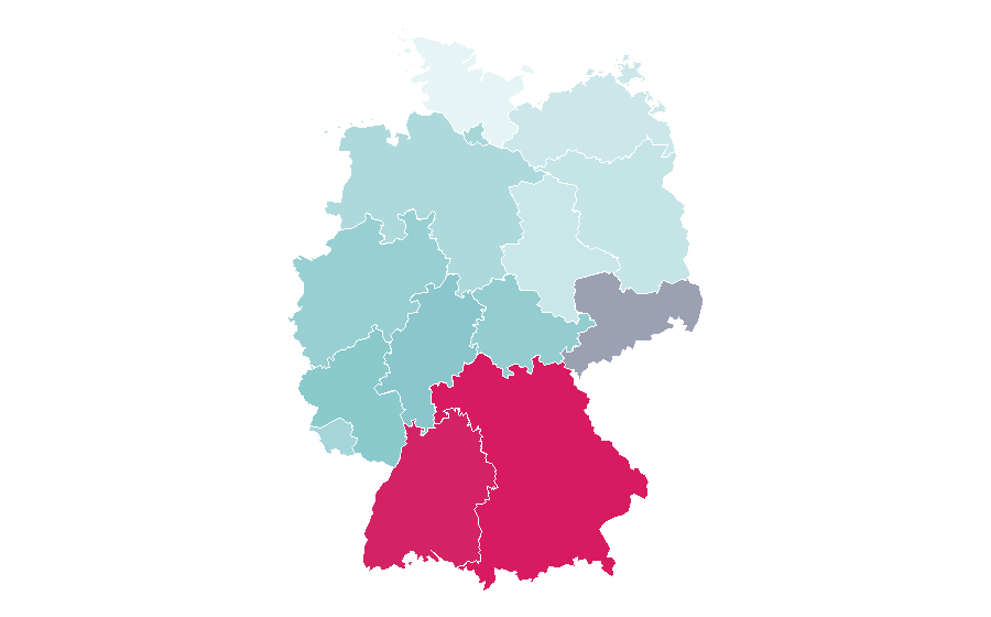 Affinity by region — Dolomiten, Germany