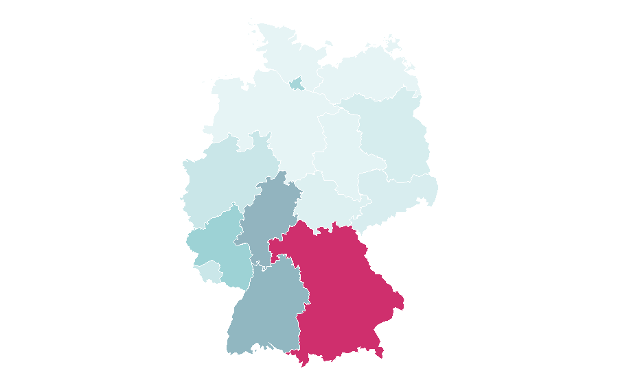 Affinità per regione — Dolomites, Germania