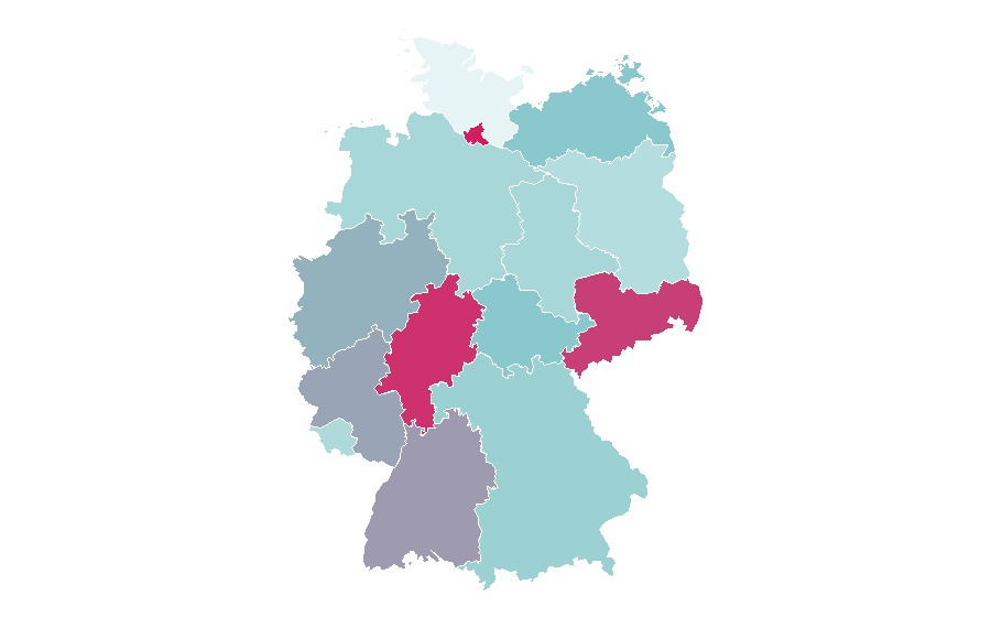 Affinity by region — Dolormin, Germany