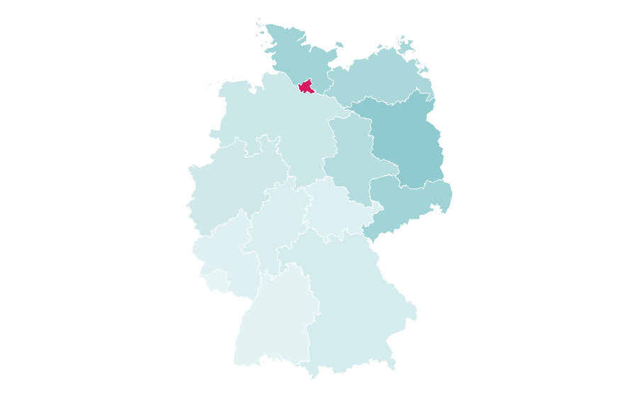 Affinité par région — Domino's Pizza, Allemagne