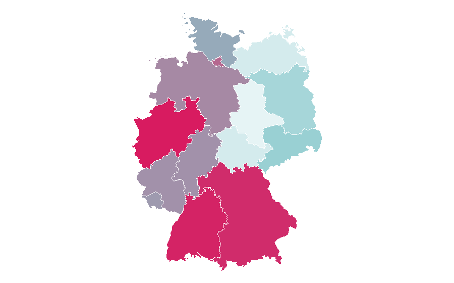 Affinity by region — Donald Duck, Germany