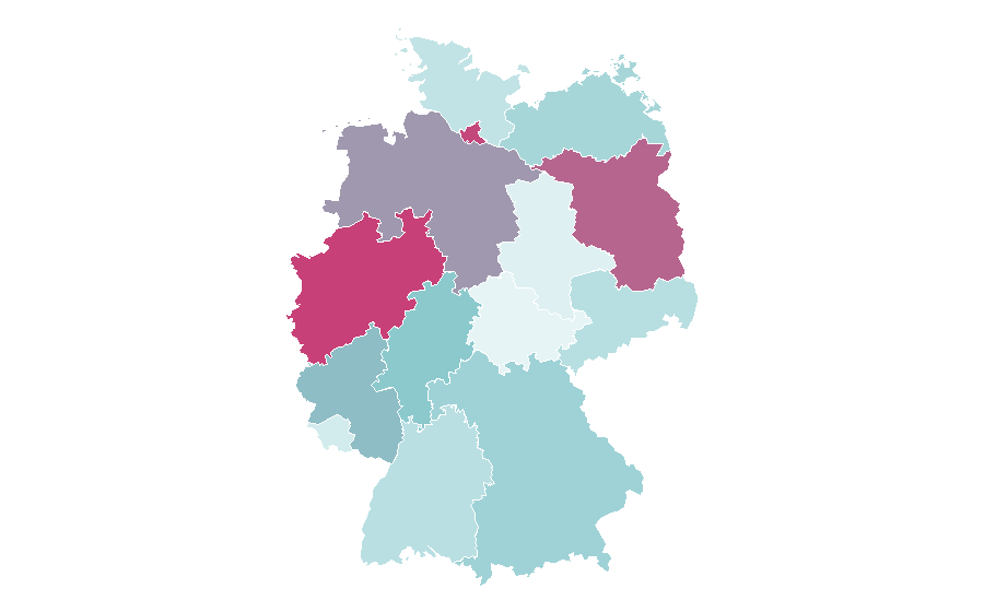 Affinity by region — Donald Tusk, Germany