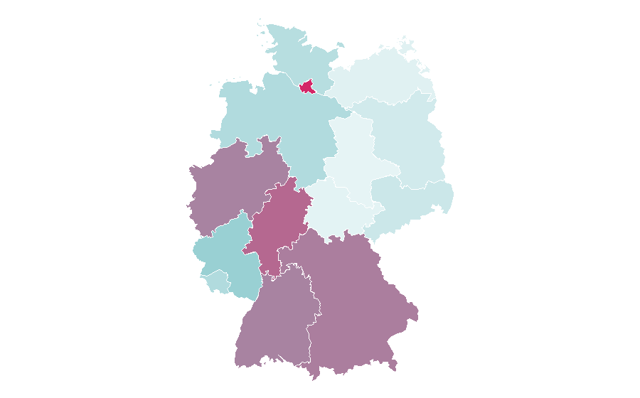 Affinity by region — Donatella Versace, Germany