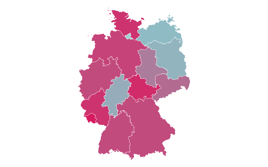 Affinity by region — Doro (musician), Germany