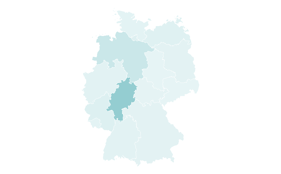 Affinity by region — Dots, Germany