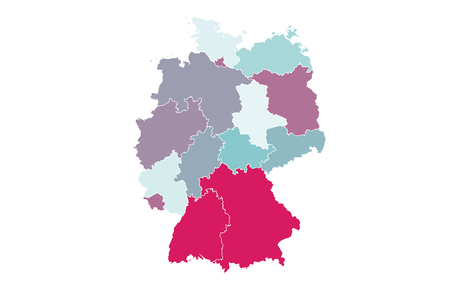 Affinity by region — Double bass, Germany