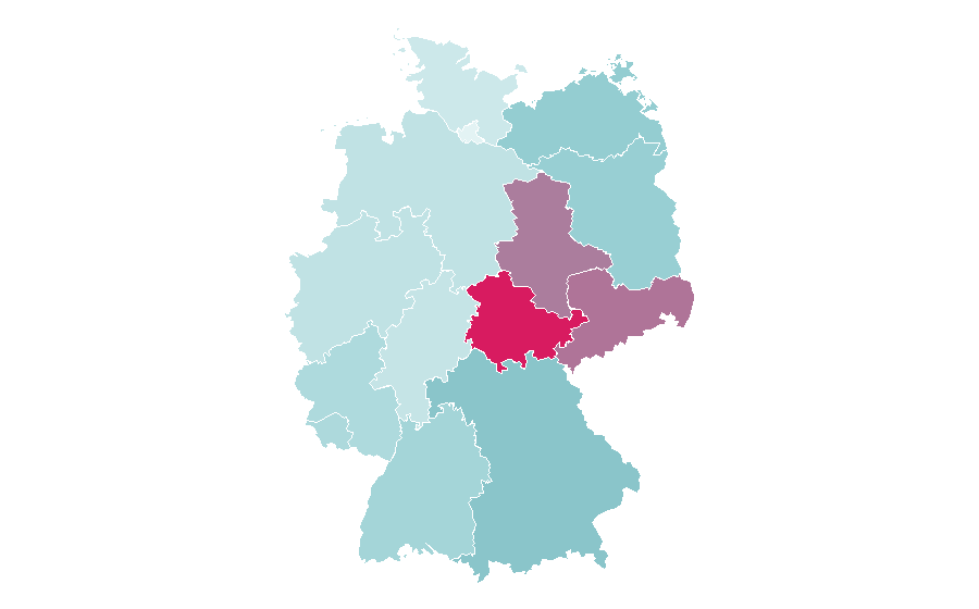 Affinité par région — Downhill mountain biking, Allemagne