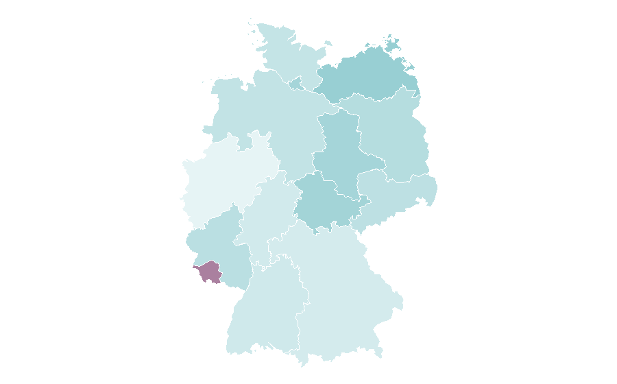 Affinity by region — Downtempo, Germany
