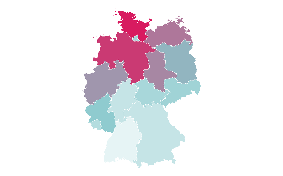 Affinität nach Region — Downton Abbey, Deutschland