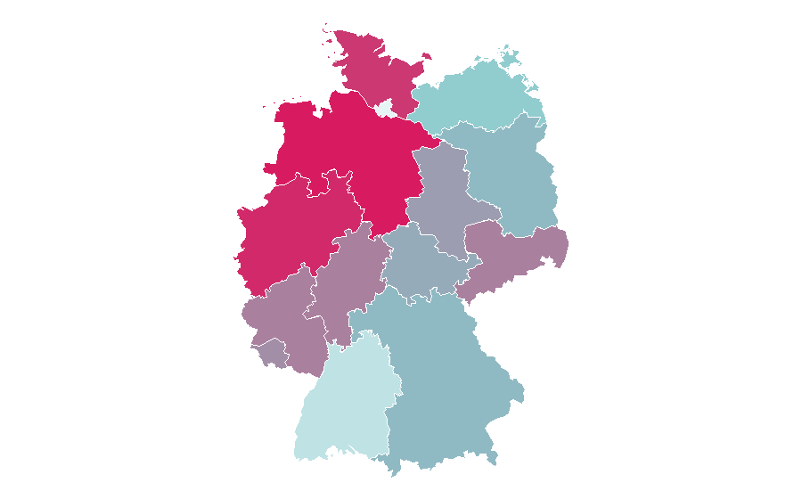 Affinity by region — Dr. House, Germany