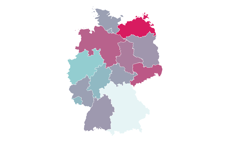 Affinity by region — DR K, Germany