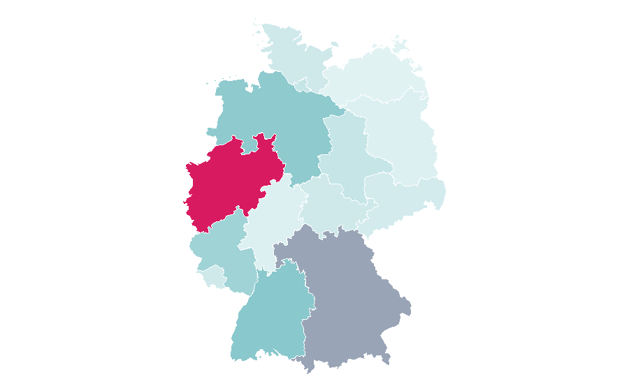 Affinity by region — Drama school, Germany