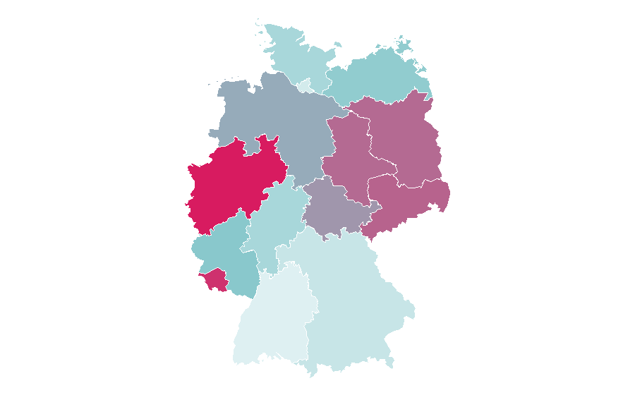 Affinity by region — Dried fruit, Germany