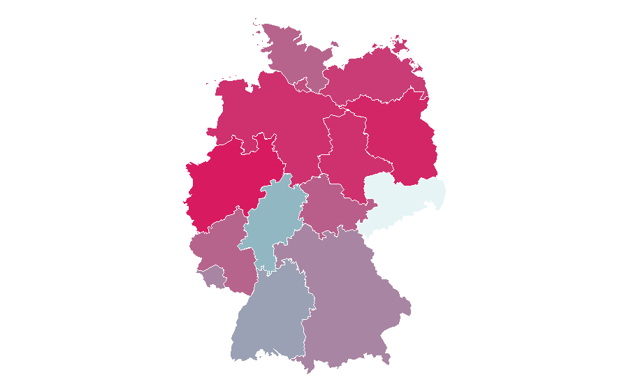Affinité par région — Driver's license, Allemagne