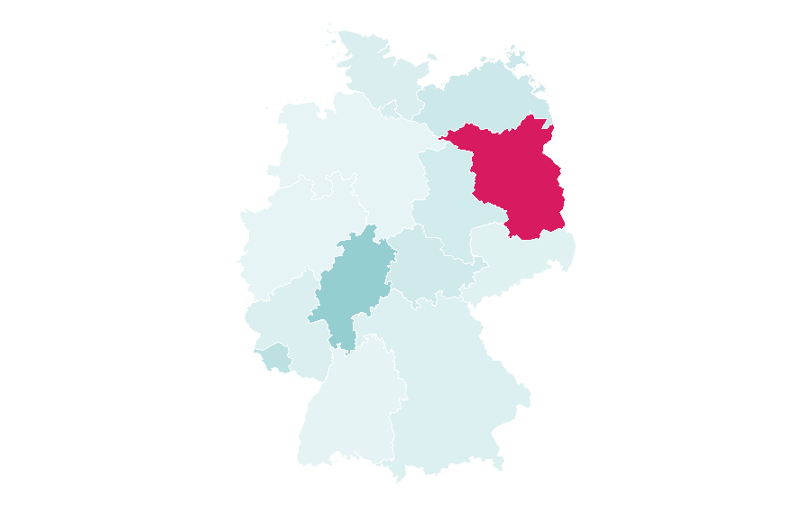 Affinity by region — Driving test, Germany