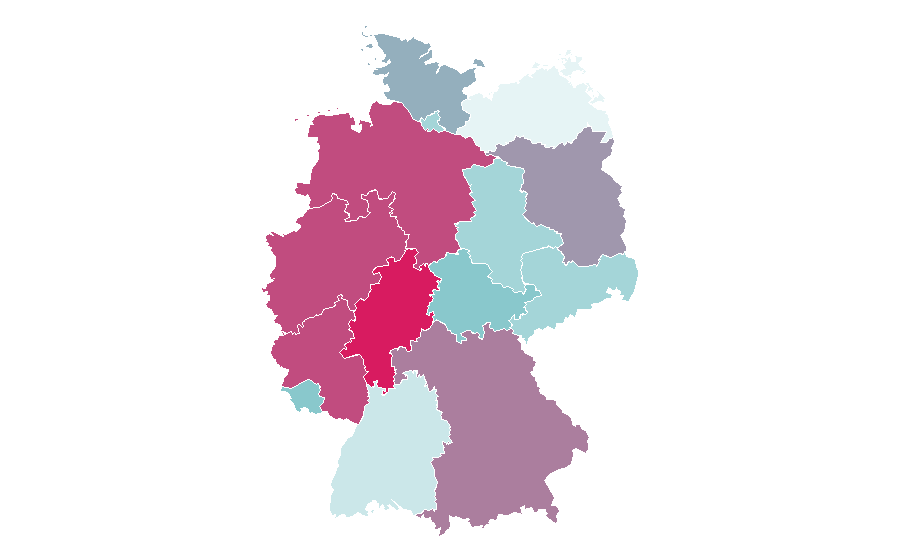 Affinity by region — Drug Enforcement Administration, Germany
