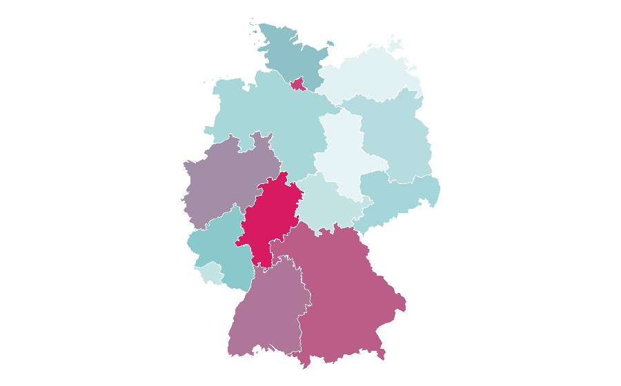 Affinità per regione — Dubai, Germania