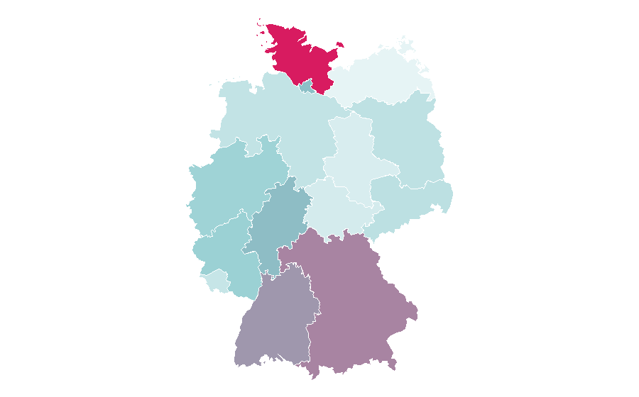 Affinity by region — Dubrovnik, Germany