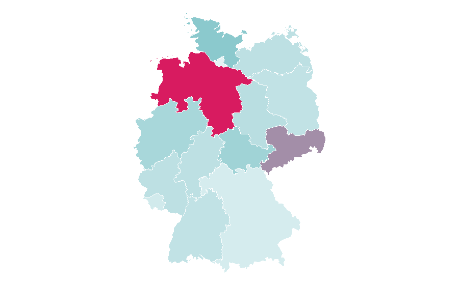 Affinity by region — Dubstep, Germany