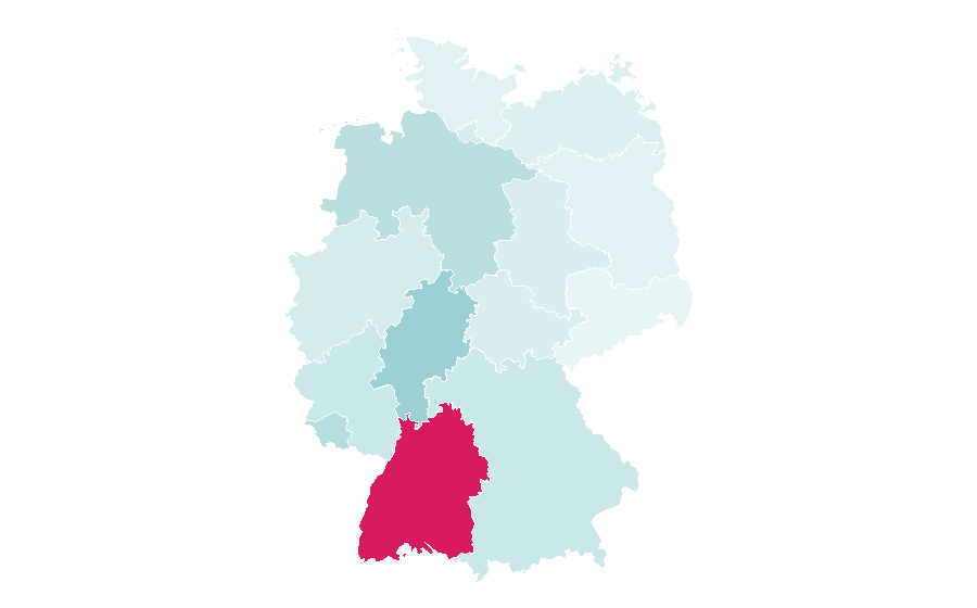 Affinity by region — Duck hunting, Germany