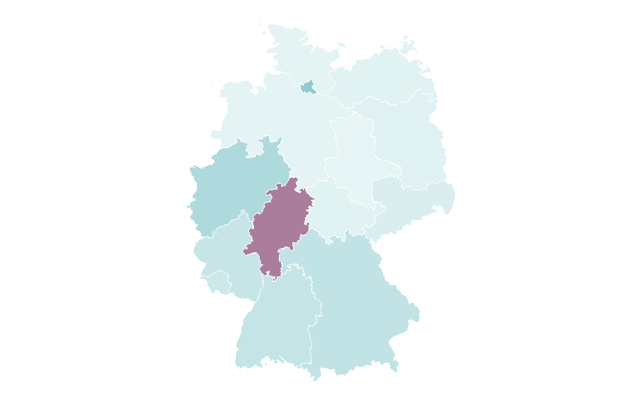 Affinity by region — Dupatta, Germany