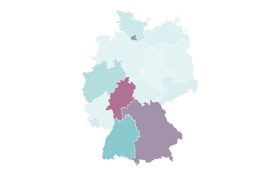Affinity by region — Early adopter, Germany