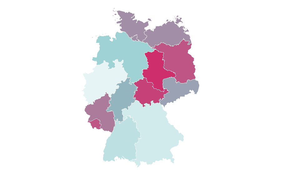 Affinity by region — Earth X, Germany