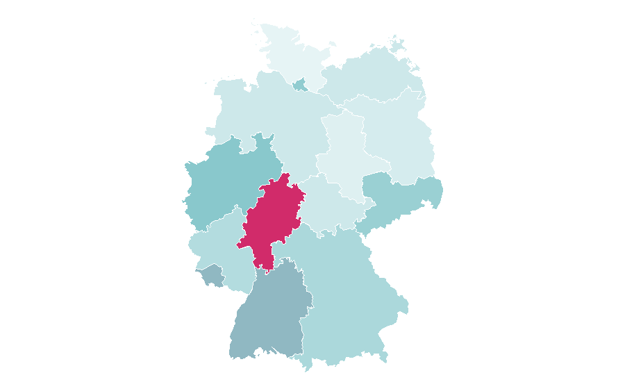 Affinity by region — East Coast hip hop, Germany