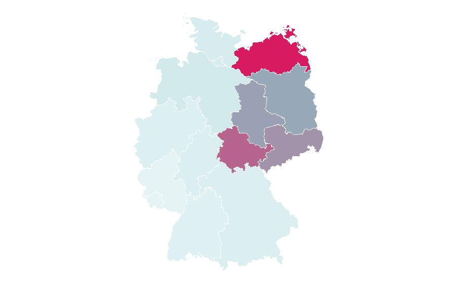 Affinità per regione — East Germany, Germania