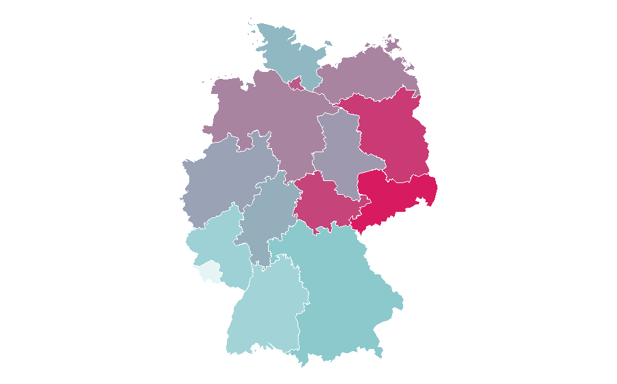 Affinité par région — Easter, Allemagne