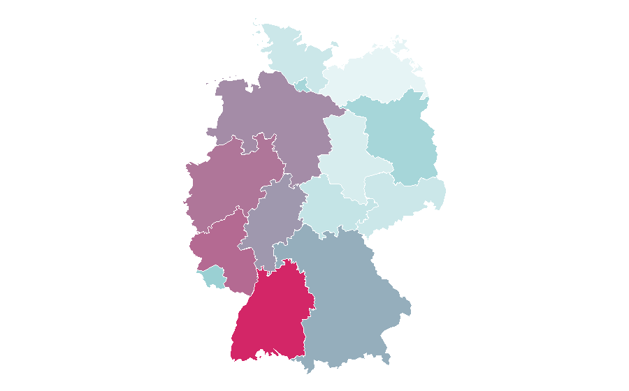 Affinity by region — Eastern Orthodox Church, Germany