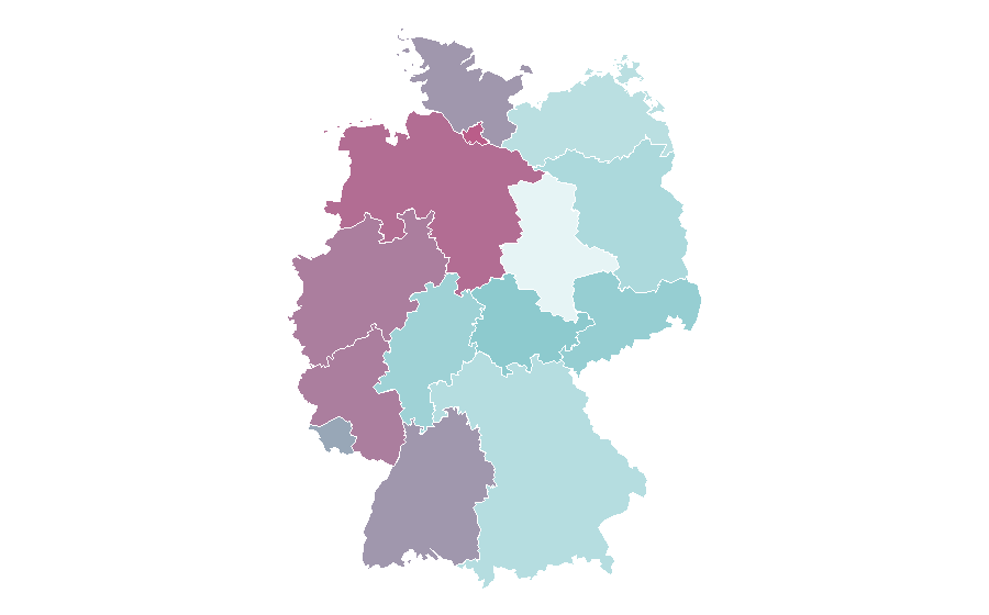Affinité par région — Ecology, Allemagne