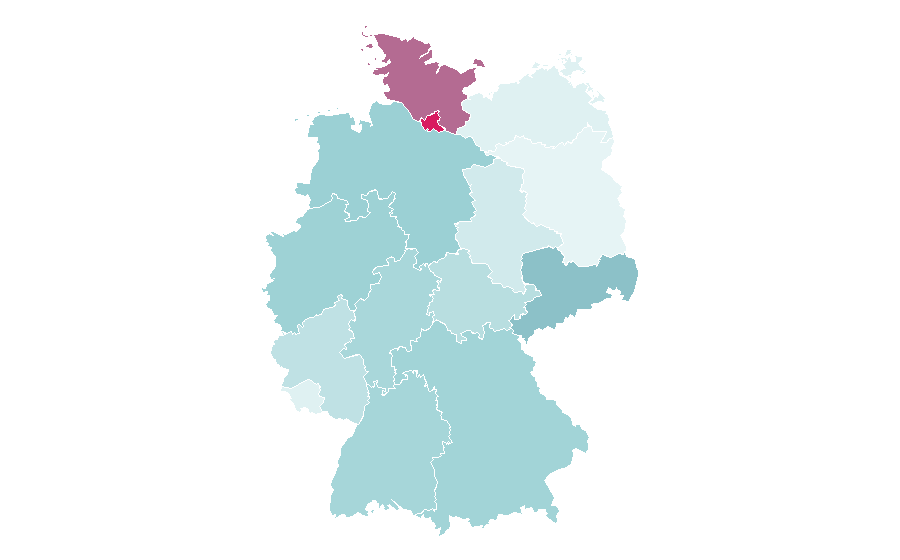 Affinity by region — Edding, Germany