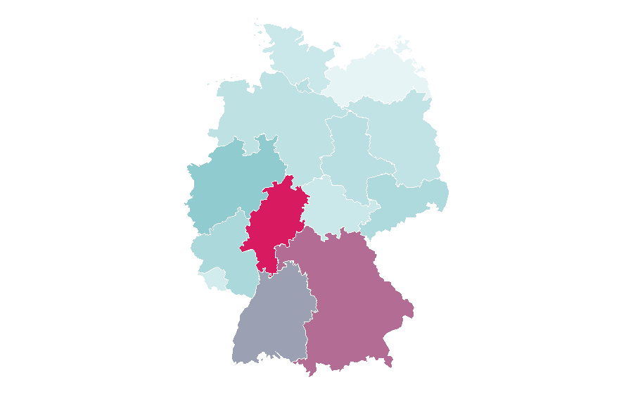 Affinity by region — Edge (magazine), Germany